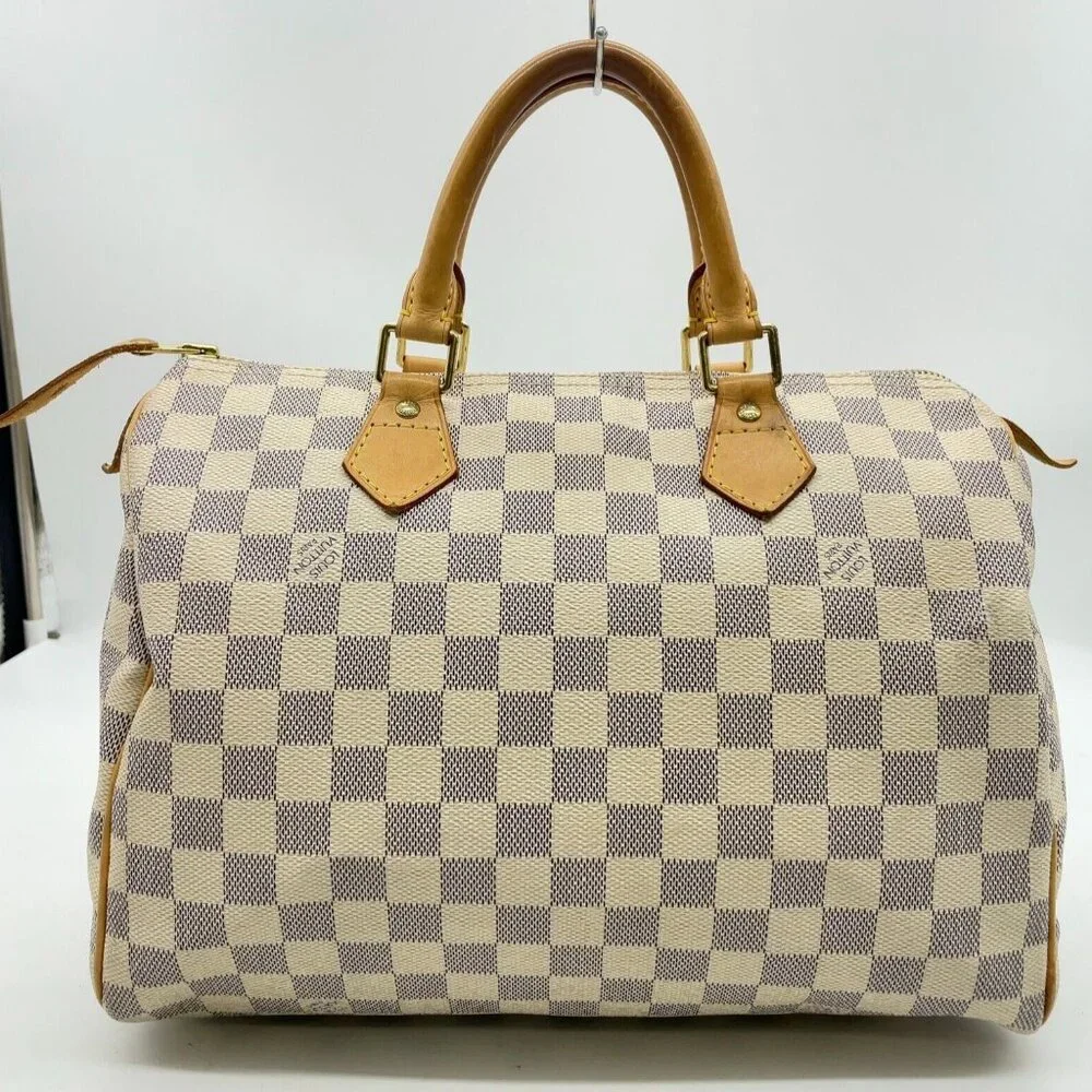 ❌SOLD❌ Authentic Louis Vuitton Damier Azur Speedy 30 Hand Bag - Picture 7 of 14